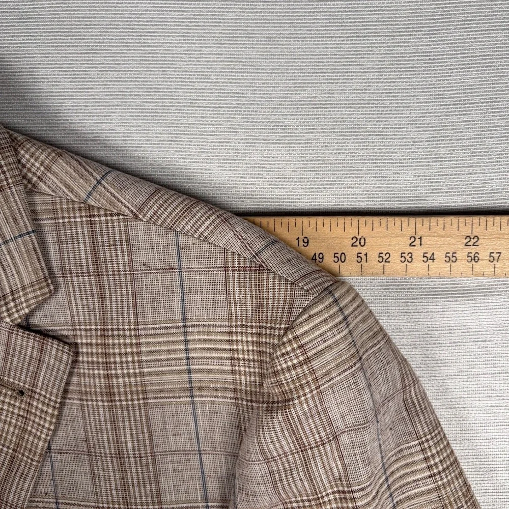Joseph Abboud Joe Slim Fit Blazer Mens Size 46L Long Linen Cotton Blend